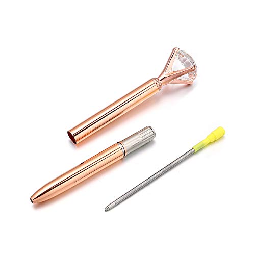Fuhgkg 16Pcs Rose Golden Ballpoint Pens Diamond Ballpoint Pens Fancy Cute Crystal Pen Décor Gift For Women Girls Gift(16Pcs) #TOP5