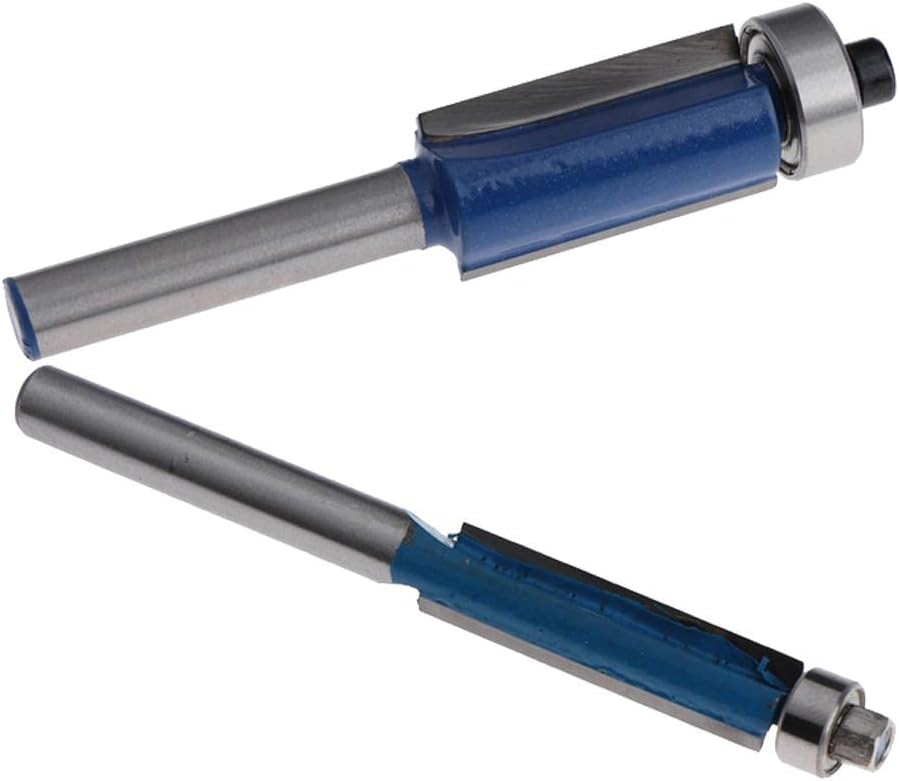 2 Pieces 1/4 Shank Flush Trim Router Bit Bearing Trimming Woodworking Tool|Home & Garden | Tools | Power Tools | Router Bits|2 Piece Router Bits