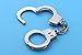 Warmtree 2 Pcs Mini Handcuffs Metal Keychain Keyring, Silver