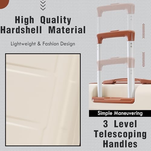 image for Merax Luggage Set 2 Piece Suitcase Sets with Spinner Wheel,Lightweight