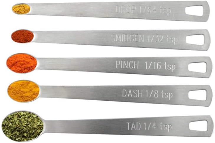 Mini Measuring Spoons Set,Stainless Steel Measuring Spoons Set (Set of 5)