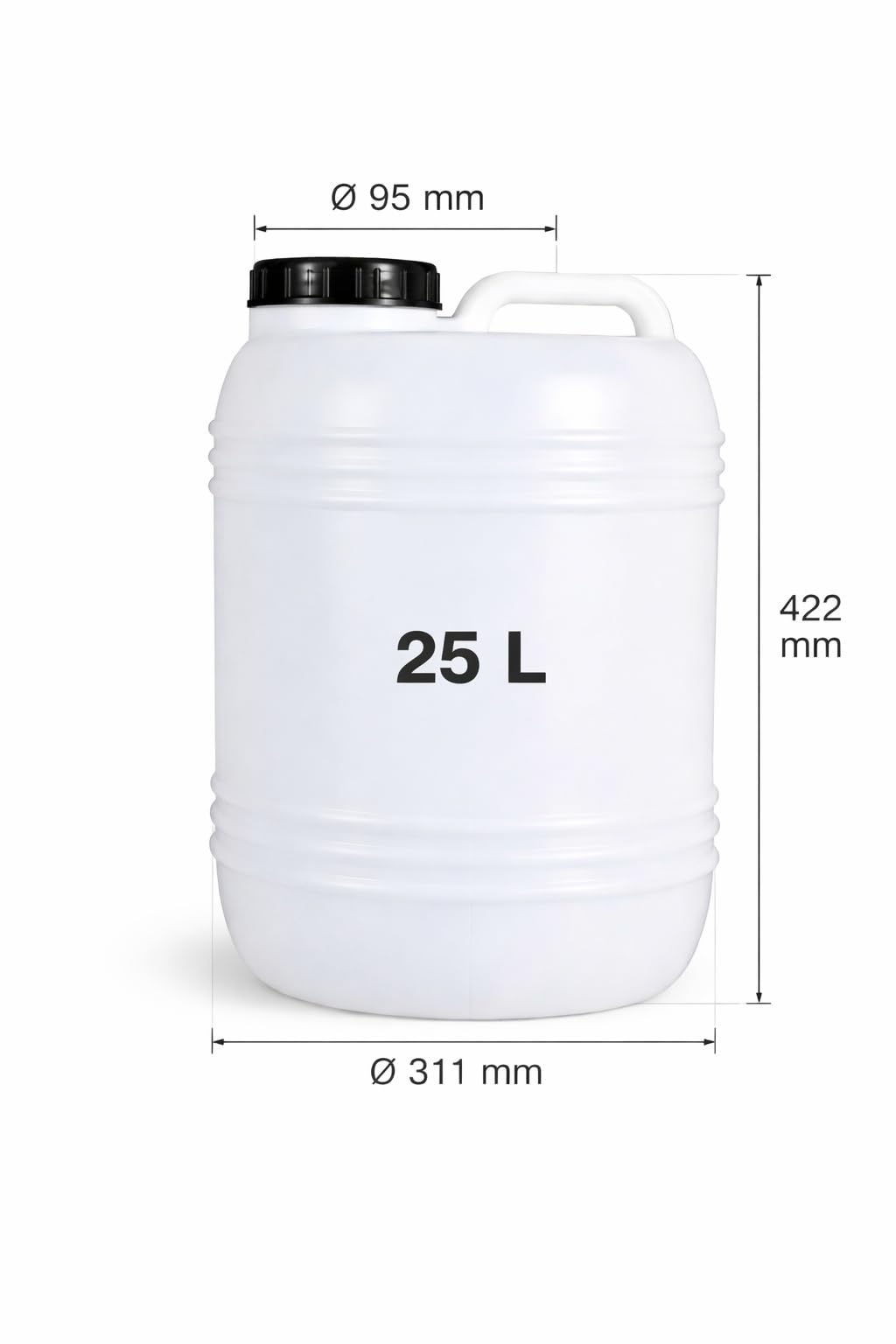 Plasticos Helguefer - Fusto con rubinetto in metallo 25 litros
