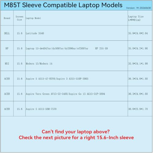 Image of Smatree M85TW Hard Protective 15.6 inch Laptop Case for HP /DELL /MSI /ACER | Compatible for HP 15 /HP 255 G9, DELL Latitude, MSI Modern 14 /15 /15 H, for ACER Aspire 3 /5 /Go 15 /Vero Green,White(X8278TW)