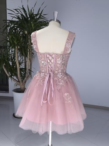 Ftupza Lace Tulle Homecoming Dresses Short Off Shoulder Cocktail Dresses Beaded DAMA Dresses Lace Party Gown2