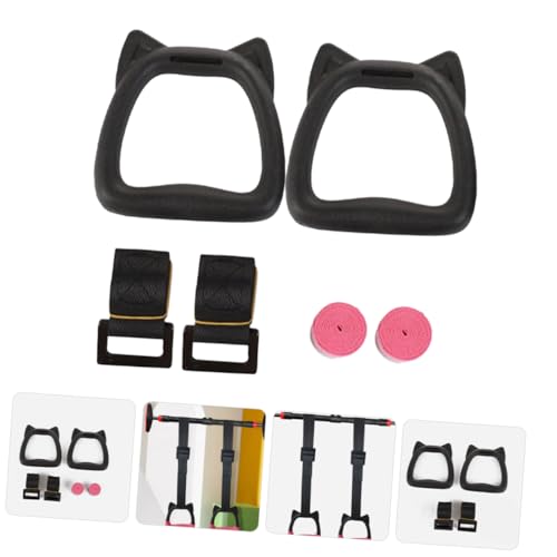 Set de anillas de gimnasia profesional con correas miniatura 4