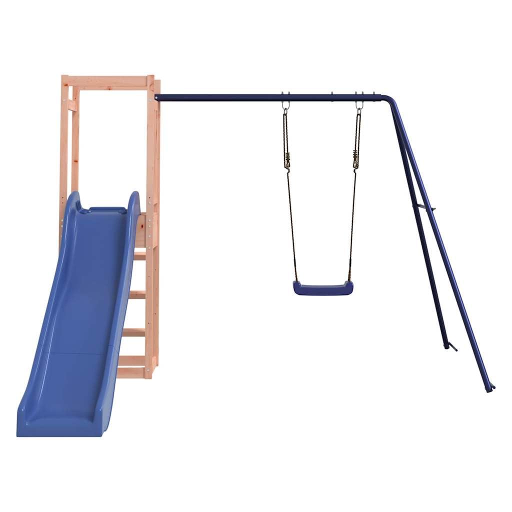 Spielturm Massivholz Douglasie mit Schaukel Wellenrutsche Sandkasten Klettergerüst für Garten Outdoor Kinder Kleinkind ab 3 Jahre Spielhaus Bewegungsgerät Abenteuer Freizeitspaß