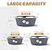 2 Pack Dog Bowls (2020ML), Stainless Steel Dog Bowls with Nonslip Silicone Bottom, Pet Feeding Bowls for Cat, Pups-Food and Water Bowls for Large Dogs