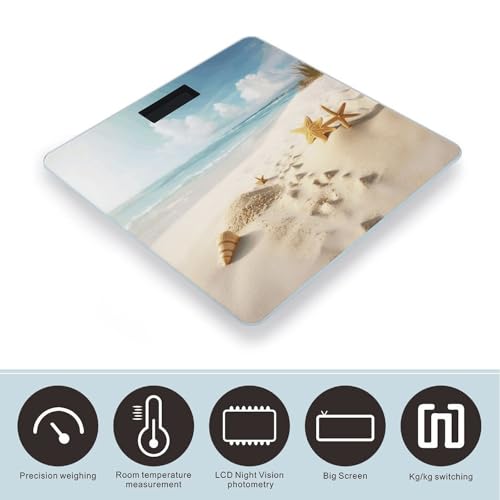 Báscula Digital de Baño con Pantalla LCD y Vidrio Templado miniatura 3