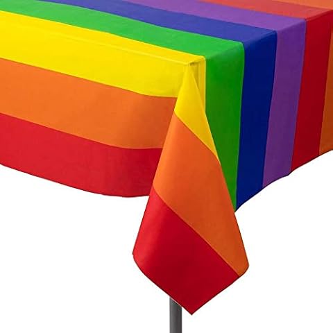 Furnrubden Rainbow Table Covers for Parties Cover