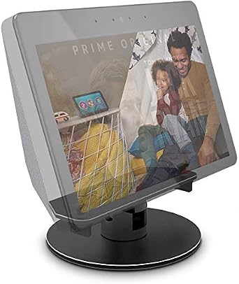 ATOPHK Echo Show Stand Aluminum Stand Easy to Install for Amazon Echo Show 2nd Gen Speaker Accessories Horizontal 360 Rotation Longitudinal Angle Change Base Black