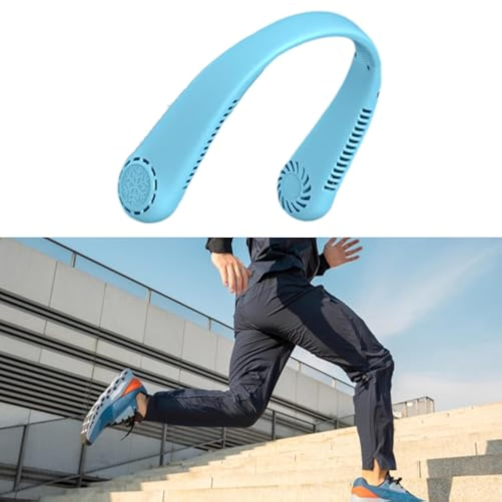 Neck Fan Rechargeable Wearable Bladeless Personal Fan