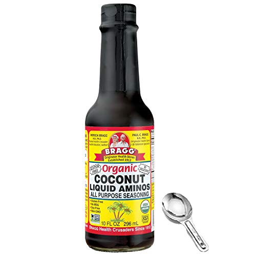 Bragg Coconut Aminos, All Purpose Seasoning, 10 Oz w/ Measuring Spoon