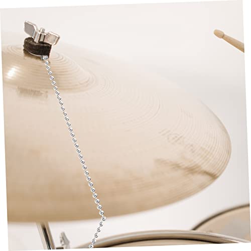 Supvox Drum Accessories Drum Cymbal Sustainer Jazz Drums Sizzler Drum Set Cymbal Chain Silver Iron Chain Alloy Drum Kit Cymbal Sizzler Cymbals #TOP1