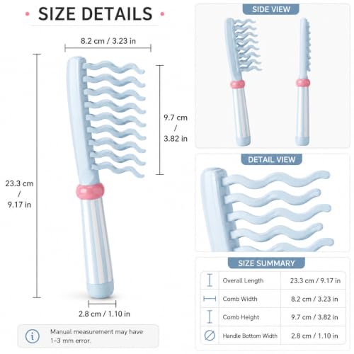 Peine de dientes anchos para cabello rizado miniatura 2