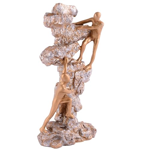 Image of Men Climb on wall Showpiece for Home Decor Showpiece, Atlas Sculpture for Office Table Dcor Multicolour - 13