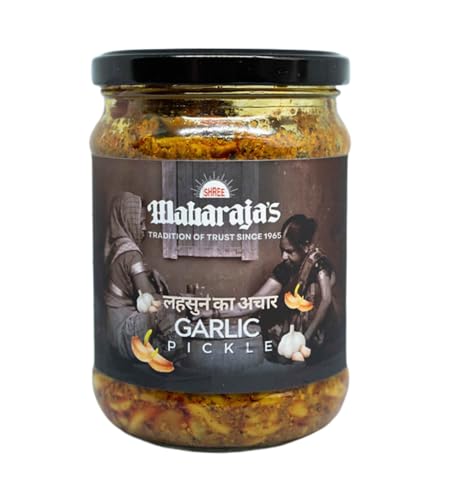 Image of Shree Maharaja's Banarasi Garlic Pickle in Mustard Oil (500gm)