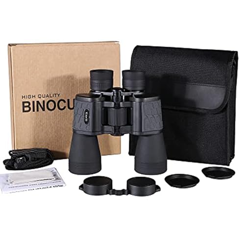 Image of KREVIA 10x50 Field 6.5 Waterproof Binoculars | Telescopic Durbin BAK4 Optical Outdoor (10x50 Waterproof Binoculars-N)