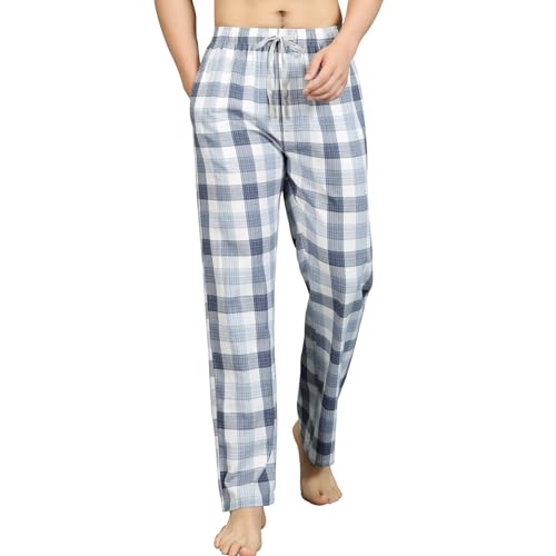 HomyComy Men's Pajama Pants Soft Sleep Pants Pajama Bottoms Cotton Lounge Pants with Pockets