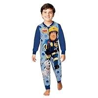 United Labels Fireman Sam Jumpsuit for Boys - Overall Kids Pyjama Pajamas Long Sleeve Blue (DE/NL/SE/PL, Numeric, 98, 104, Regular, Blue)