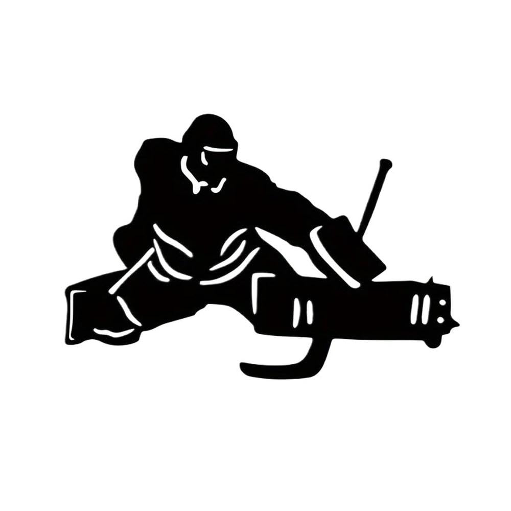 Ice Hockey Goalie Vinyl Car Sticker Waterproof Decal for Auto Exterior Decor