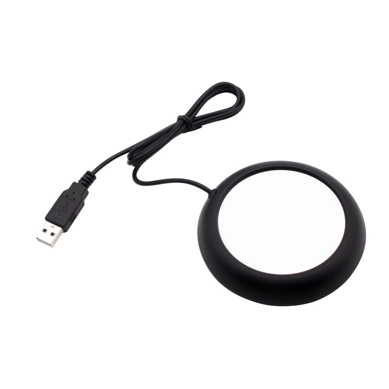 Ciieeo USB Cup Warmer Practical Heating Pad for Desk Travel Keeps Beverages Warm Compatible Mugs Lightweight Portable for Office Home Use Black