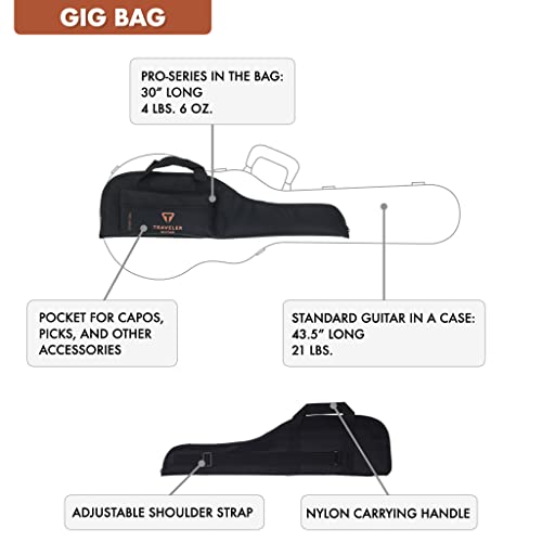 Traveler Guitar 6 String Acoustic-Electric Guitar, Right, Maple (Pss Mppf) #TOP6