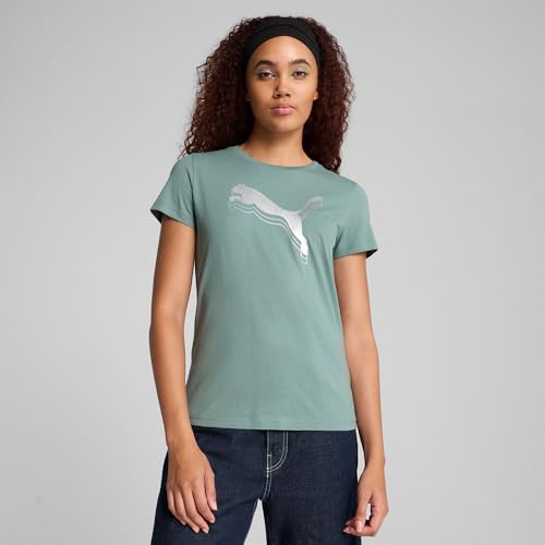 Puma T Shirt ESS Metallic pour Femme Sportstyle Core Lune métallisé - vue 3
