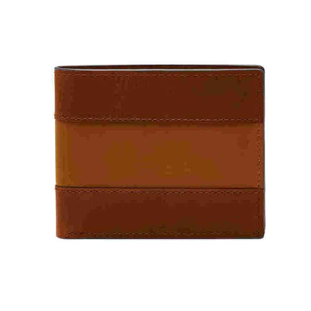 Fossil Men's Everett Leather Bifold with Flip ID Wallet, Brown, (Model: ML4397210) Everett Brown One Size