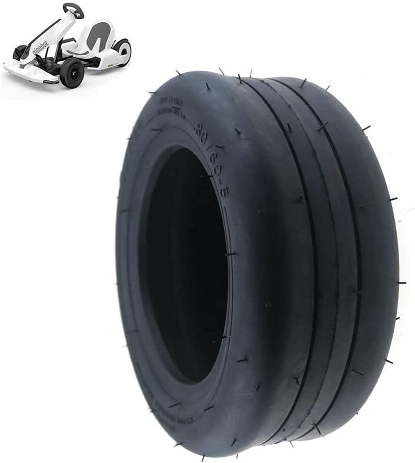80/60-5 Vacuum Tire Thick and Wear-Resistant Suitable Forkart Kart No. 9 Kart Tire Modification Accessories 2Pcs,Safe and Comfort