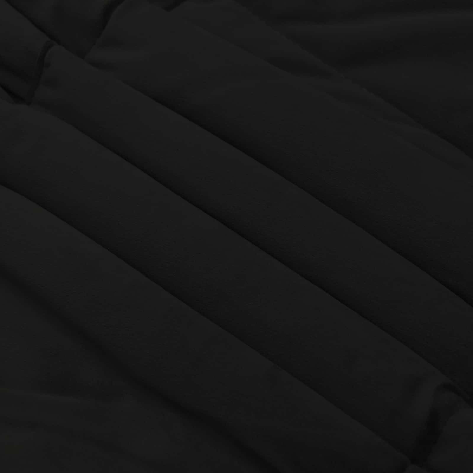 Edredón para todo el año, acolchado, negro, 200 x 240 cm, microfibra, relleno transpirable, lavable, ligero, ideal como manta de verano y manta de invierno para alérgicos
