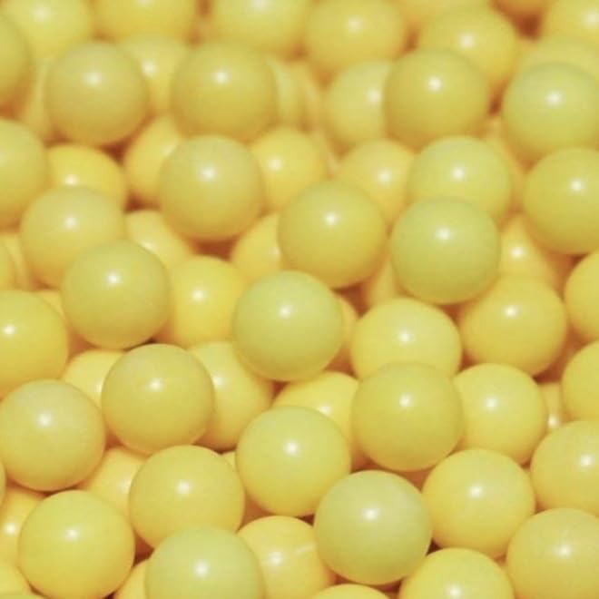 1200pcs 6mm BB Bullets for Airsoft and Toy Guns Plastic Ammunition (Yellow) (Pack of 1200 Pieces)