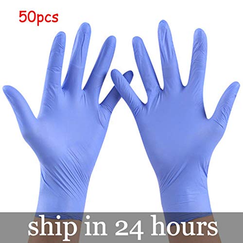 ACIL Gloves Universal For Home Cleaning Tools Disposable Latex Gloves,blue-50,S