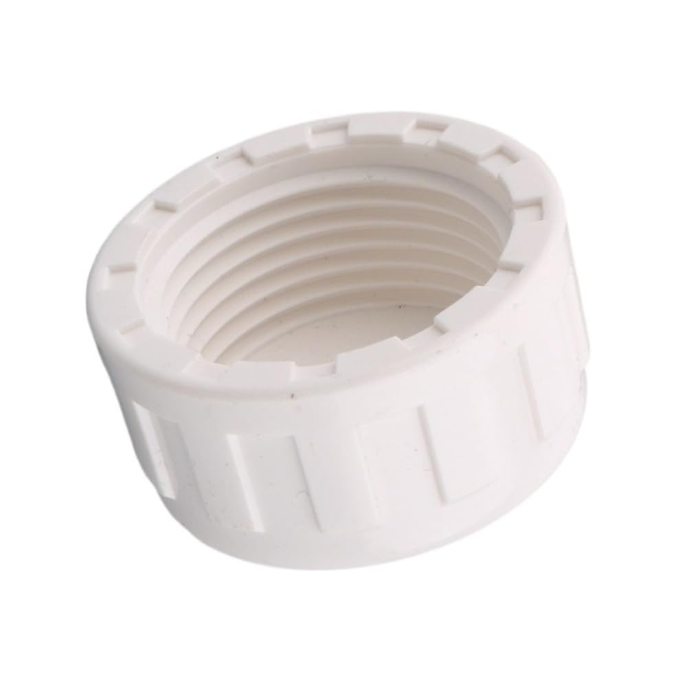 Threaded Pipe Connector PVC Threaded End Plug, White/Gray/Blue Tube Cap, 20/25/32mm Pipe Female Thread Connector 1pc(White,25mm)