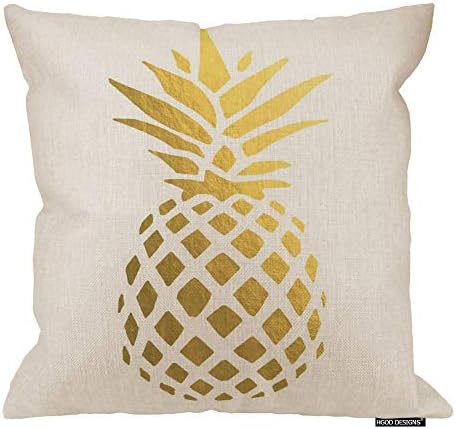 HGOD DESIGNS Lovely Shape Tropical Pineapple Fruit War Massager Decorative Pillows Cotton Linen Enjoyment Gift Partner POP Art image 5