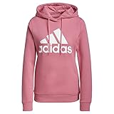 Ajuste regular adidas W BL FL HD Sweatshirt, Rose Tone/White, M Women\'s