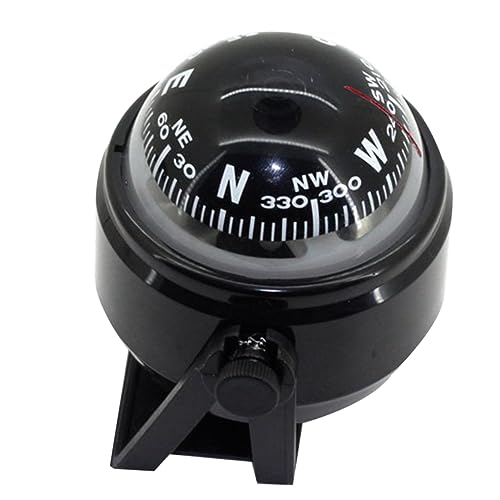 Anneome 1Pc Professional Outdoor Compass with Read Dial Portable Navigation Tool for Camping Hiking and Fishing Random Colors