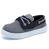 MORENDL Kids Loafers Girls Slip On Shoes Boys Canvas Sneakers Toddler Casual Boat Shoes for Outdoor