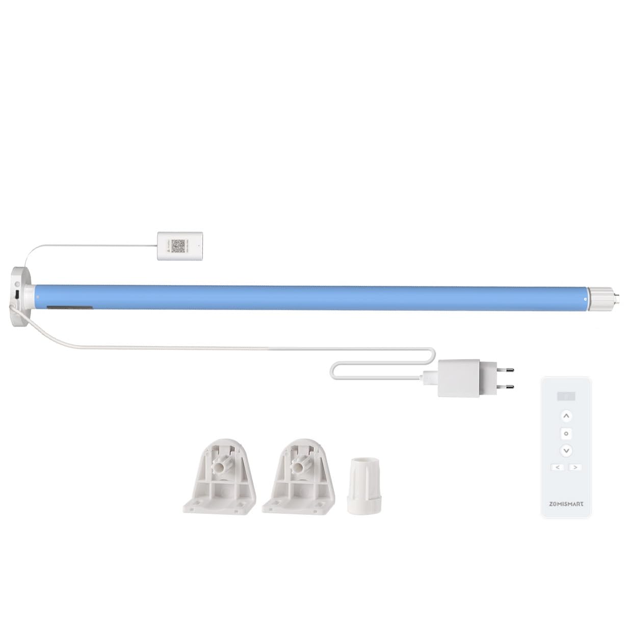 Motore per Tende a Rullo Smart WiFi Matter per Tubo da 17/25/28mm, Controllo APP Abilitato Matter Homekit, Comando Vocale Siri, Motore DC da Inserire (Motore+Telecomando a 9 Vie)