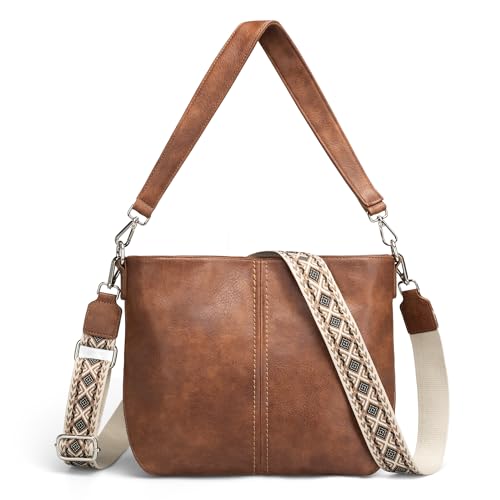 Image of VONAL Hobo Crossbody Bags for Women, Vegan Leather Purses Shoulder Handbags for women PU leather Tote Bags Everyday Purse