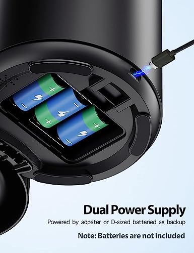 Automatic Cat Feeders - 4L Pet Dry Food Dispenser for Cats and Small Medium Dogs 6 Meals with Desiccant Bag Dual Power Supply 10S Voice Recorder