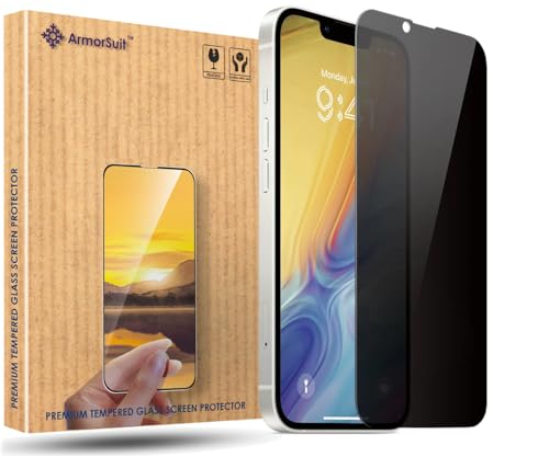 Image of ArmorSuit 2 Pack Anti-Spy Privacy Tempered Glass Screen Protector Guard for iPhone 13 mini (5.4 Inch)
