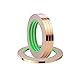 Oubaka 4 Pack Copper Foil Tape,Copper Tape Double-Sided Conductive Adhesive for EMI Shielding,Paper Circuits,Electrical Repairs,Grounding(1/8