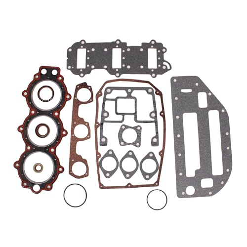 Image of Boat Engine 398047 0398047 438904 0438904 777421 Power Head Powerhead Gasket Set Kits for Evinrude Johnson OMC BRP Outboard Motor 50HP 60HP 65HP 70HP 3cyl, fit Sierra 18-4323