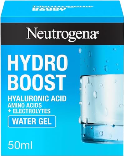 Neutrogena Hydro Boost Face Moisturizer with Hyaluronic Acid for Dry Skin, Oil-Free and Non-Comedogenic Water Gel Face Lotion, 1.7 oz