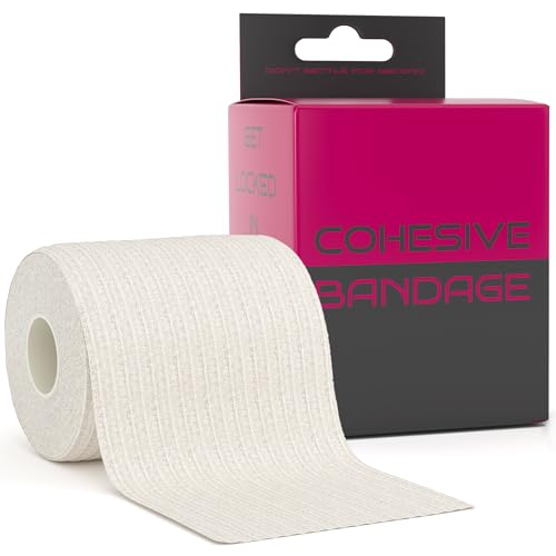 Locked in Cohesive Bandage Wrap 7.5cm x 4.5m - Self Adhesive Bandage Tape for Injury Recovery, Compression & Ankle Support - Elastic, Sweat-Resistant, Breathable - for Joints, Wrists, Knees & More