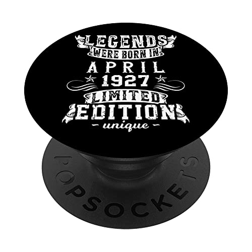 Cumpleaños Abril 1927 Edición Limitada Regalo April PopSockets PopGrip Intercambiable