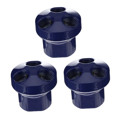 Holibanna Fittings 3 Pack Air Splitter Aluminum Manifold Adapter Air Distribution Adapters for Compress