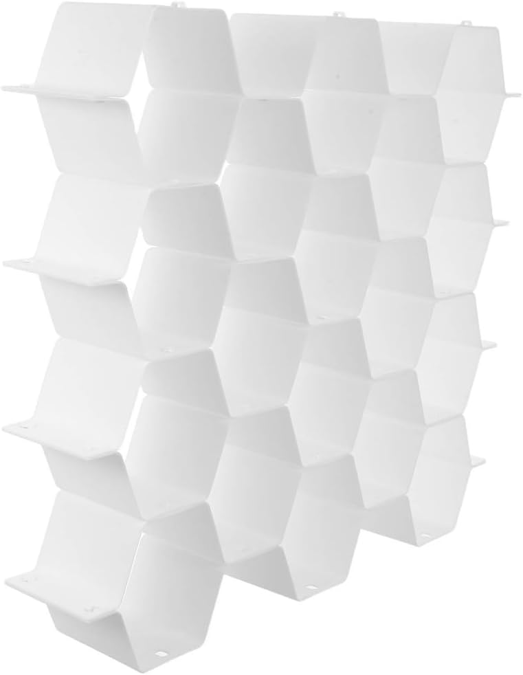 Plastic Drawer Organizer Divider, Cut to Fit, Free Combination White