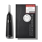 Wondersmile Irrigatore orale Pro &ndash; Vincitore del test 2024-100 giorni di prova senza rischi - Tecnologia SmoothFlow per una cura ottimale dei denti e delle gengive - 4 modalit&agrave; (Ultimate Black)