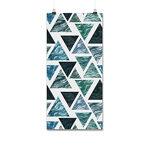 Papier peint triangles 250x250cm muralo en latex pour meuble et salon
